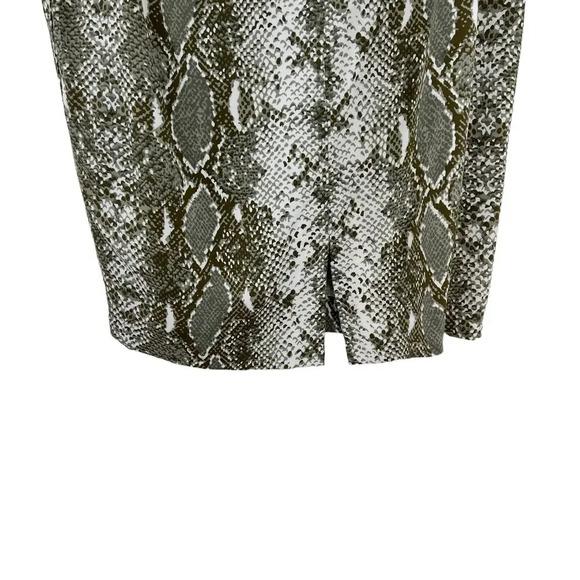 Diane‎ von Furstenberg Kara Tailored Pencil Skirt Snake Print Green Size 6 - Picture 7 of 10